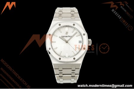 Audemars Piguet - Royal Oak 15500ST SS/SS White ZF V4 SA4302 Free Sprung