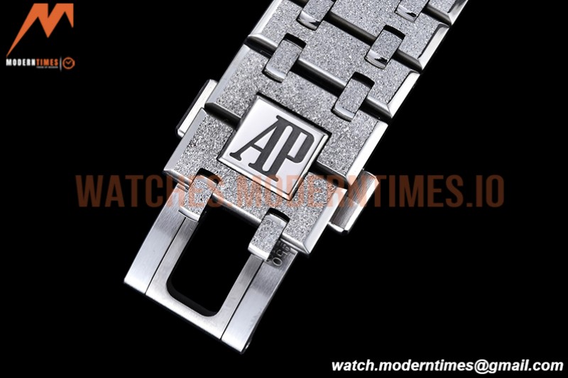 Audemars Piguet - Royal Oak 15410 Frosted SS/SS Blue ZF A3120