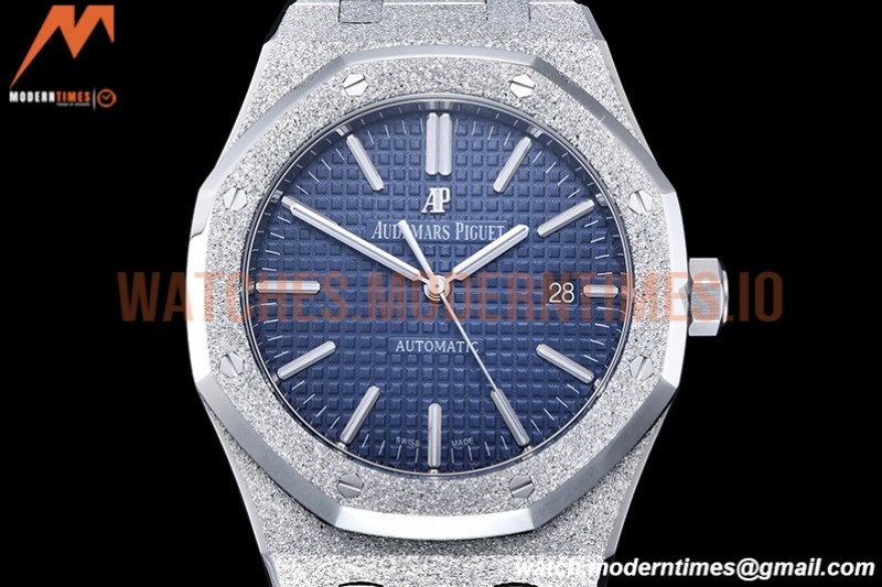 Audemars Piguet - Royal Oak 15410 Frosted SS/SS Blue ZF A3120