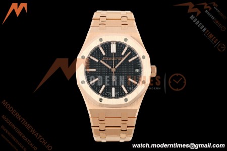 Audemars Piguet - Royal Oak 15510OR 41mm RG/RG Black Dial DDF DD4302