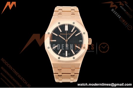 Audemars Piguet - Royal Oak 15510OR 41mm RG/RG Black Dial DDF DD4302