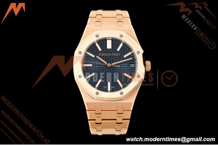 Audemars Piguet - Royal Oak 15510OR 41mm RG/RG Blue Dial DDF DD4302