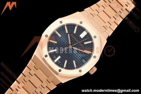 Audemars Piguet - Royal Oak 15510OR 41mm RG/RG Blue Dial DDF DD4302