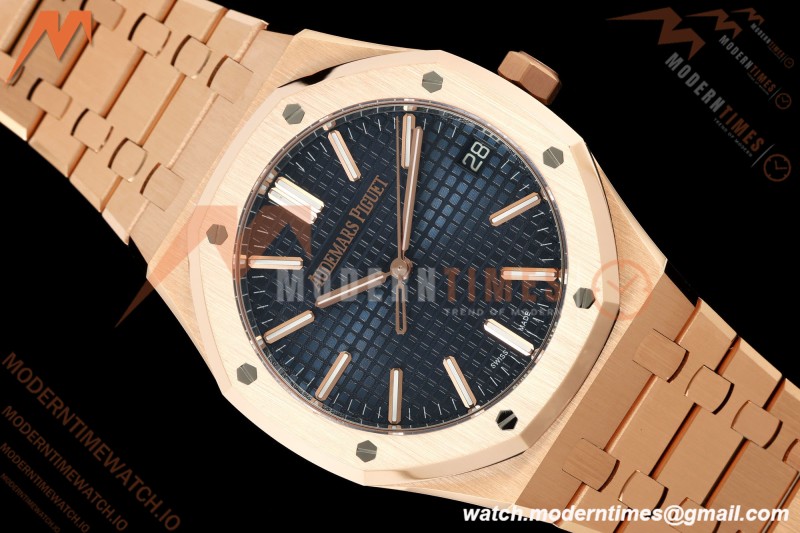 Audemars Piguet - Royal Oak 15510OR 41mm RG/RG Blue Dial DDF DD4302