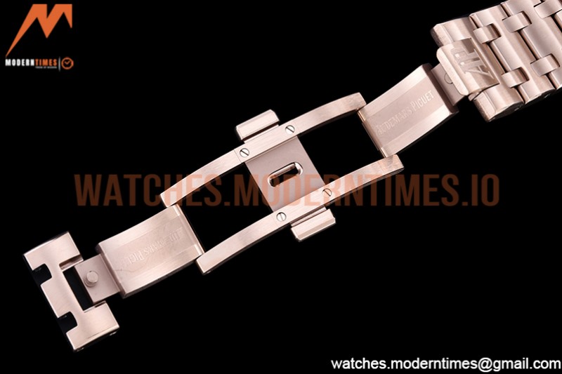 Audemars Piguet - AP ROO Chronograph RG/RG Blue/Dot APF A3126 Mod