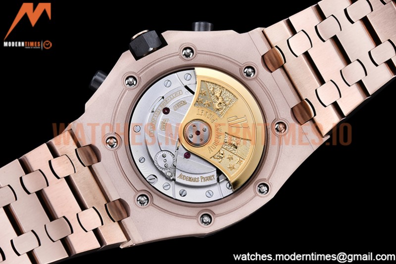 Audemars Piguet - AP ROO Chronograph RG/RG Blue/Dot APF A3126 Mod