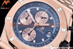 Audemars Piguet - AP ROO Chronograph RG/RG Blue/Dot APF A3126 Mod