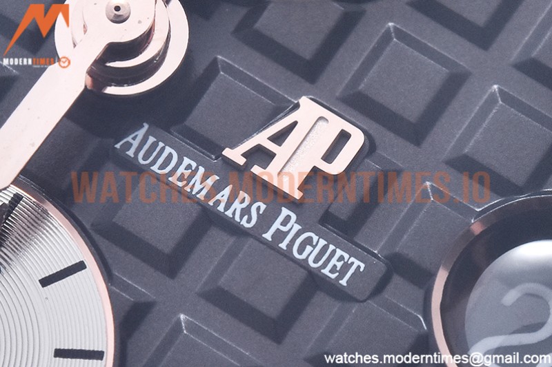 Audemars Piguet - AP ROO Chronograph RG/RG Grey/Num APF A3126 Mod