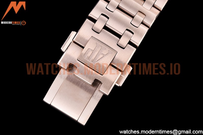 Audemars Piguet - AP ROO Chronograph RG/RG Grey/Num APF A3126 Mod