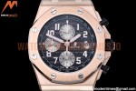 Audemars Piguet - AP ROO Chronograph RG/RG Grey/Num APF A3126 Mod