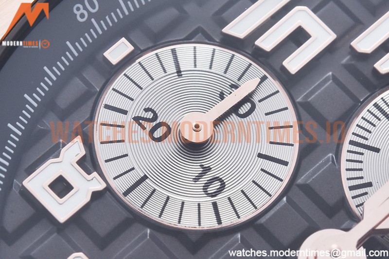 Audemars Piguet - AP ROO Chronograph RG/RG Grey/Num APF A3126 Mod