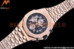 Audemars Piguet - AP ROO Chronograph RG/RG Black/Num APF A3126 Mod