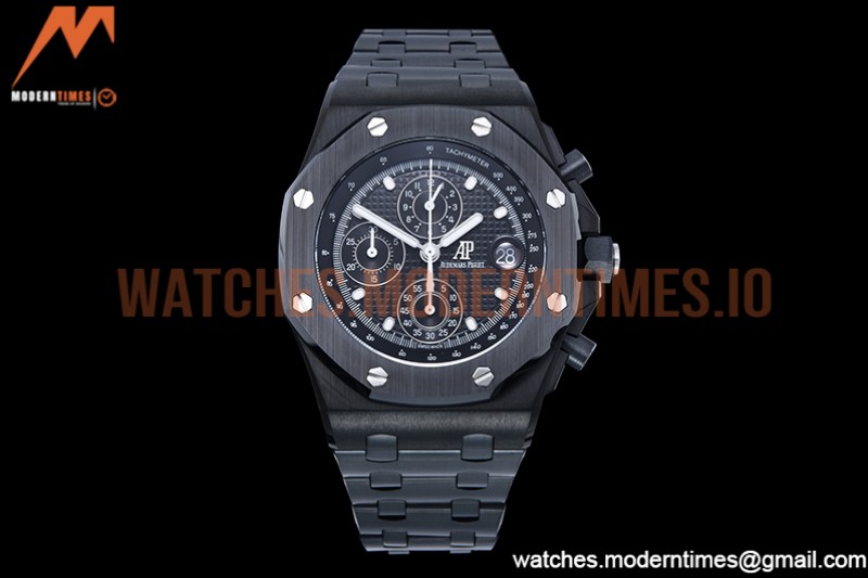 Audemars Piguet - AP ROO Chronograph CER/CER Black/Dot APF 7750 Mod