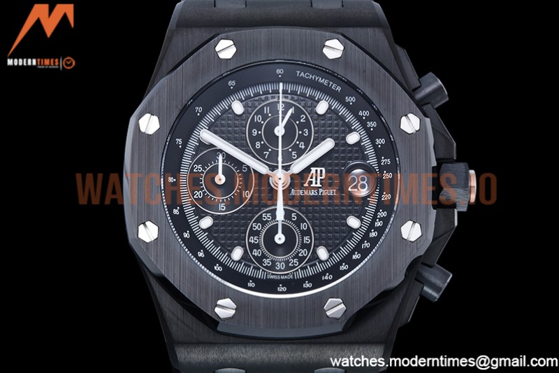 Audemars Piguet - AP ROO Chronograph CER/CER Black/Dot APF 7750 Mod
