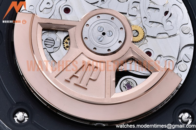 Audemars Piguet - AP ROO Chronograph CER/CER Black/Dot APF 7750 Mod