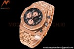 Audemars Piguet - AP ROO Chronograph RG/RG Black/Num JF A3126 Mod