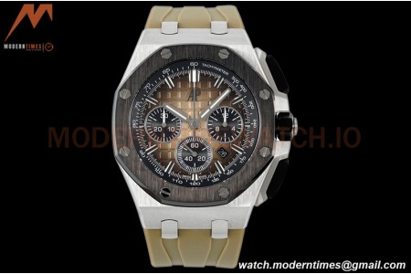 Audemars Piguet - AP ROO Chronograph 26420 SS/RU Brown/Black APF 7750 MOD