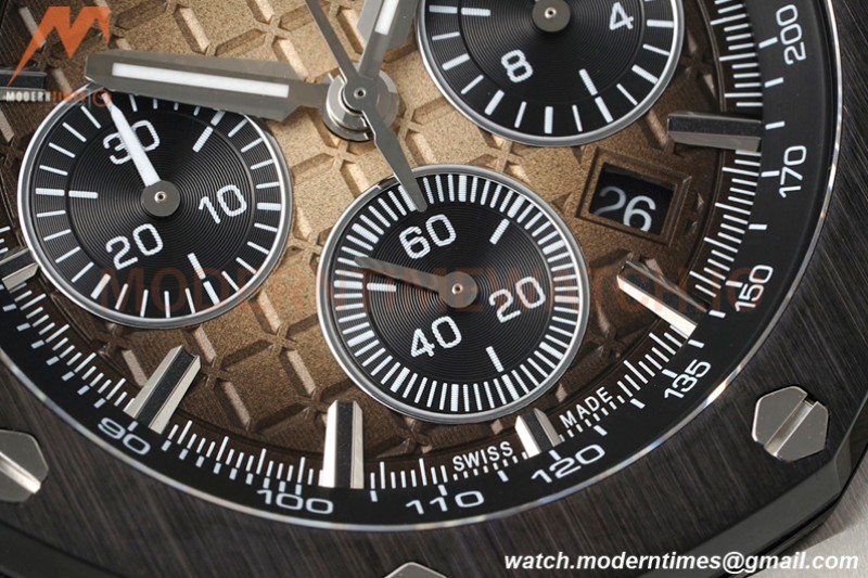 Audemars Piguet - AP ROO Chronograph 26420 SS/RU Brown/Black APF 7750 MOD