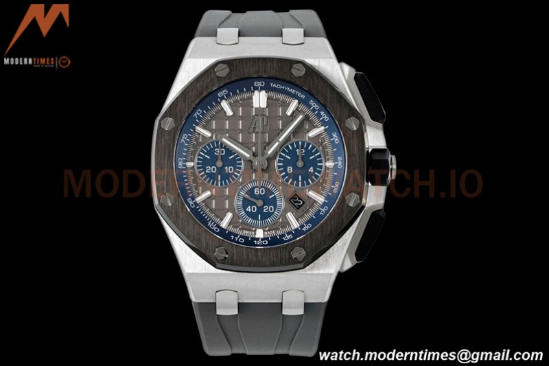 Audemars Piguet - AP ROO Chronograph 26420 SS/RU Grey/Black APF 7750 MOD