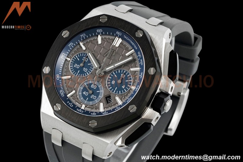 Audemars Piguet - AP ROO Chronograph 26420 SS/RU Grey/Black APF 7750 MOD