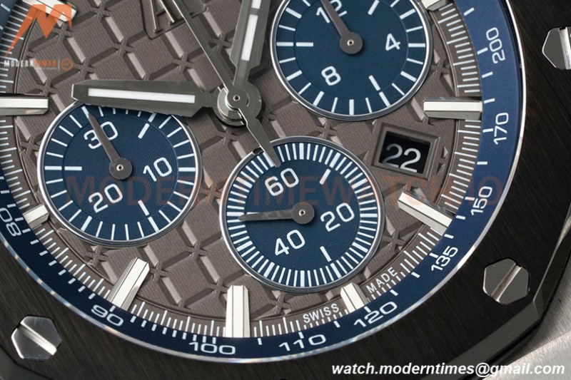 Audemars Piguet - AP ROO Chronograph 26420 SS/RU Grey/Black APF 7750 MOD