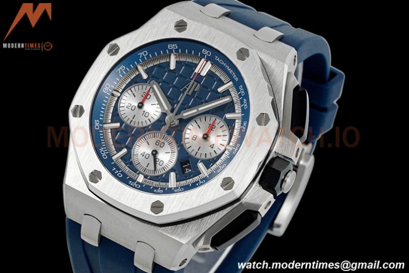 Audemars Piguet - AP ROO Chronograph 26420 SS/RU Blue/Silver APF 7750 MOD