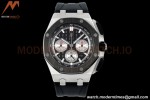 Audemars Piguet - AP ROO Chronograph 26420 SS/RU Black/Black APF 7750 MOD