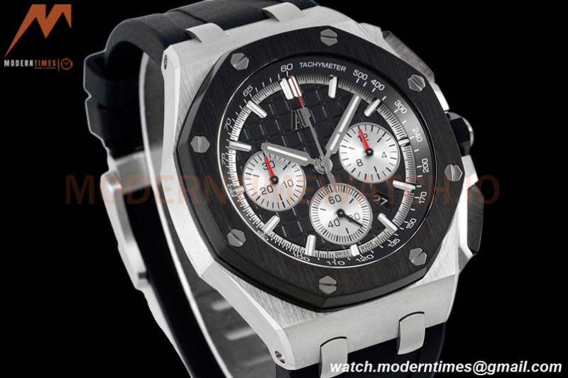 Audemars Piguet - AP ROO Chronograph 26420 SS/RU Black/Black APF 7750 MOD