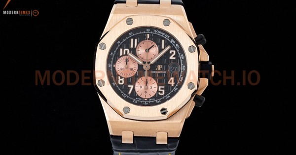 Audemars Piguet - AP ROO Chronograph RG/LE Blk/Num SF A3126 Mod ...