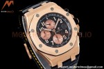 Audemars Piguet - AP ROO Chronograph RG/LE Blk/Num SF A3126 Mod