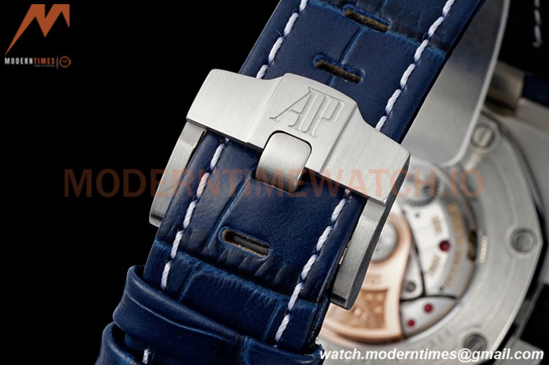 Audemars Piguet - AP ROO Chronograph SS/LE Blk/Num Blue SF A3126 Mod
