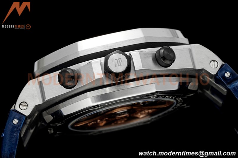 Audemars Piguet - AP ROO Chronograph SS/LE Blk/Num Blue SF A3126 Mod