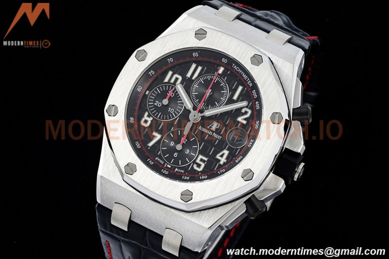 Audemars Piguet - AP ROO Chronograph SS/LE Blk/Num Blk SF A3126 Mod