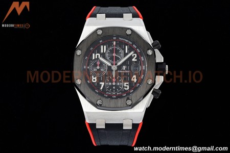 Audemars Piguet - AP ROO Chronograph SS/RU Cer/Black/Num SF A3126 Mod
