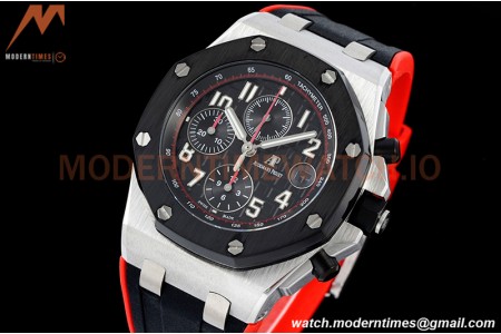 Audemars Piguet - AP ROO Chronograph SS/RU Cer/Black/Num SF A3126 Mod