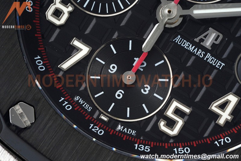 Audemars Piguet - AP ROO Chronograph SS/RU Cer/Black/Num SF A3126 Mod