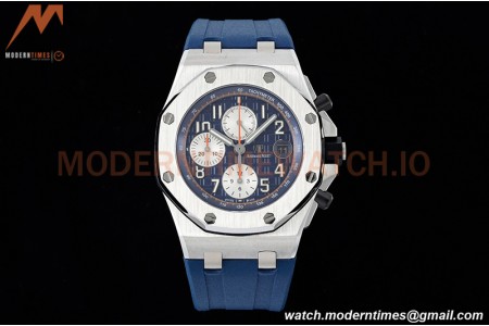 Audemars Piguet - AP ROO Chronograph SS/RU Blue/Num SF A3126 Mod