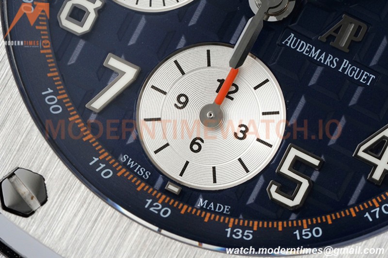 Audemars Piguet - AP ROO Chronograph SS/RU Blue/Num SF A3126 Mod