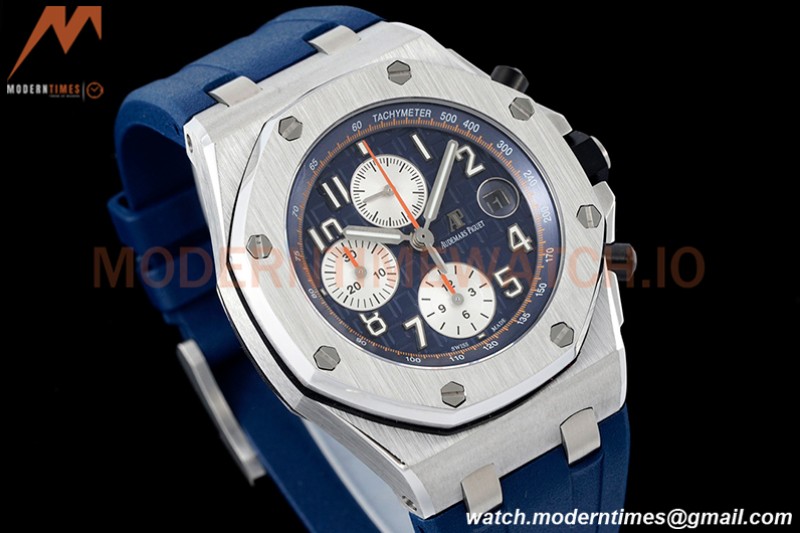 Audemars Piguet - AP ROO Chronograph SS/RU Blue/Num SF A3126 Mod