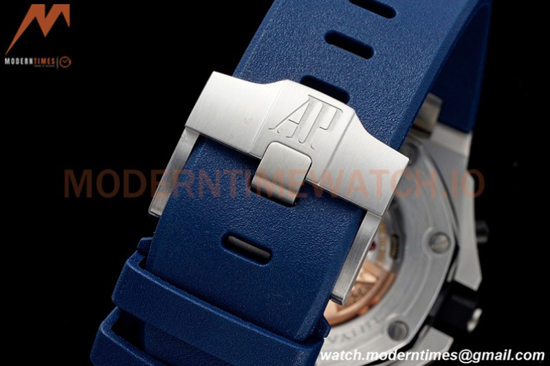 Audemars Piguet - AP ROO Chronograph SS/RU Blue/Num SF A3126 Mod