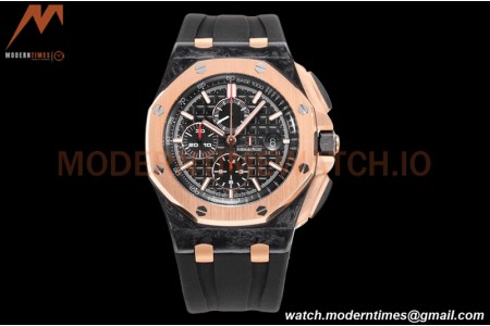 Audemars Piguet - AP ROO Chronograph 44mm CER/RG/RU Black JJF A3126 Mod