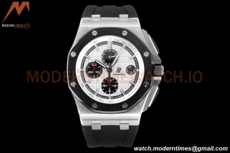 Audemars Piguet - AP ROO Chronograph 44mm CER/SS/RU White JJF A3126 Mod