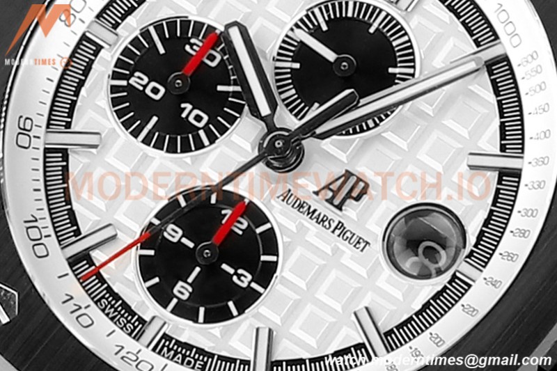 Audemars Piguet - AP ROO Chronograph 44mm CER/SS/RU White JJF A3126 Mod