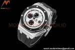 Audemars Piguet - AP ROO Chronograph 44mm CER/SS/RU White JJF A3126 Mod