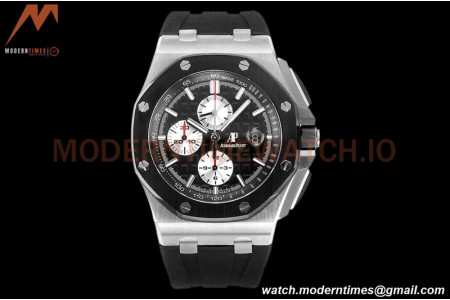 Audemars Piguet - AP ROO Chronograph 44mm CER/SS/RU Black JJF A3126 Mod