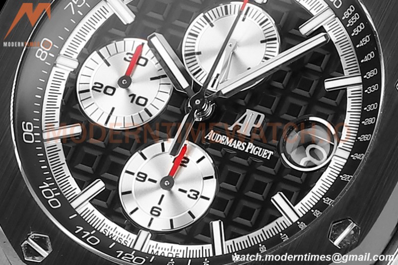 Audemars Piguet - AP ROO Chronograph 44mm CER/SS/RU Black JJF A3126 Mod