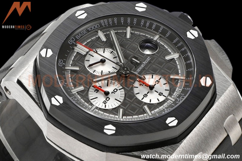 Audemars Piguet - AP ROO Chronograph 44mm CER/SS/RU Grey JJF A3126 Mod