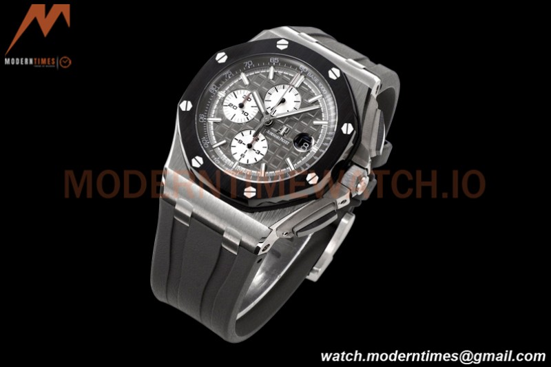 Audemars Piguet - AP ROO Chronograph 44mm CER/SS/RU Grey JJF A3126 Mod