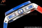 Audemars Piguet - AP ROO Chronograph 44mm CER/SS/RU Blue/Red JJF A3126 Mod