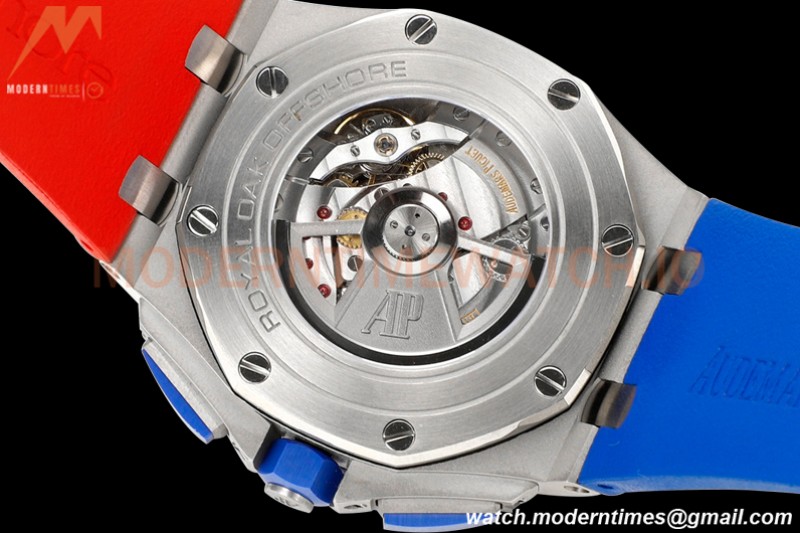 Audemars Piguet - AP ROO Chronograph 44mm CER/SS/RU Blue/Red JJF A3126 Mod